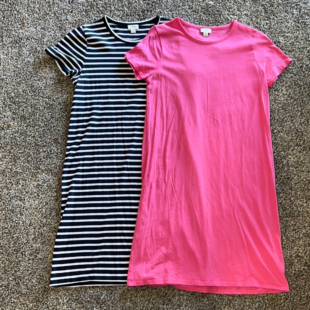 TWO J Crew T Shirt Dresses XS